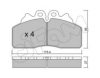 IVECO 42559248 Brake Pad Set, disc brake